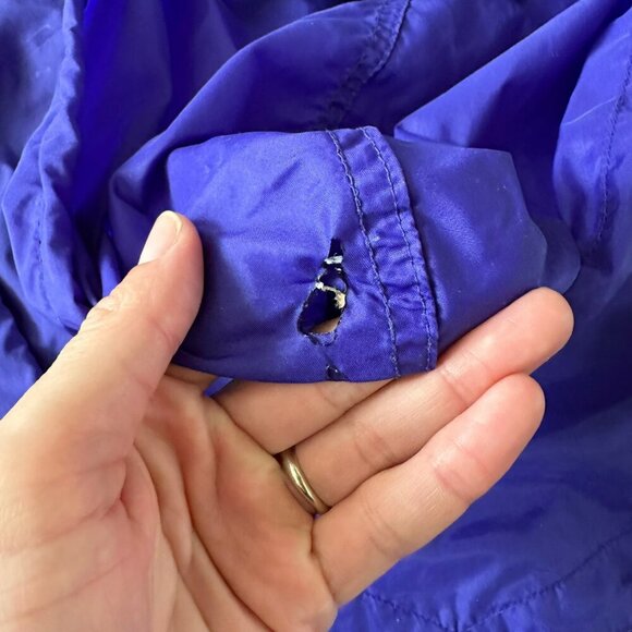Vintage Nike Windbreaker Jacket Size XL - Purple Blue & Black - 90s Retro Style - Picture 4 of 10